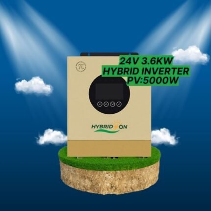 Hybridon 3.6 kW, 24 V Hybrid Solar Inverter- SINGLE PHASE — Reliable Backup Power for Home & Office