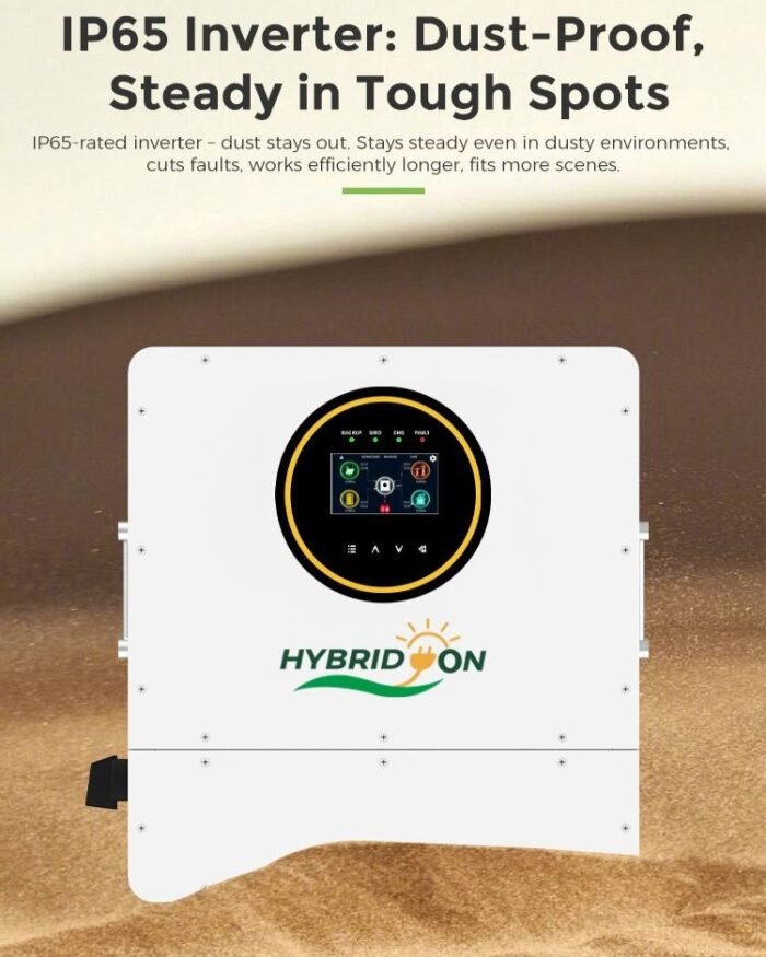 Hybridon 6 kW, 48V IP65 DUAL MPPT-SINGLE PHASE Hybrid Solar Inverter ...